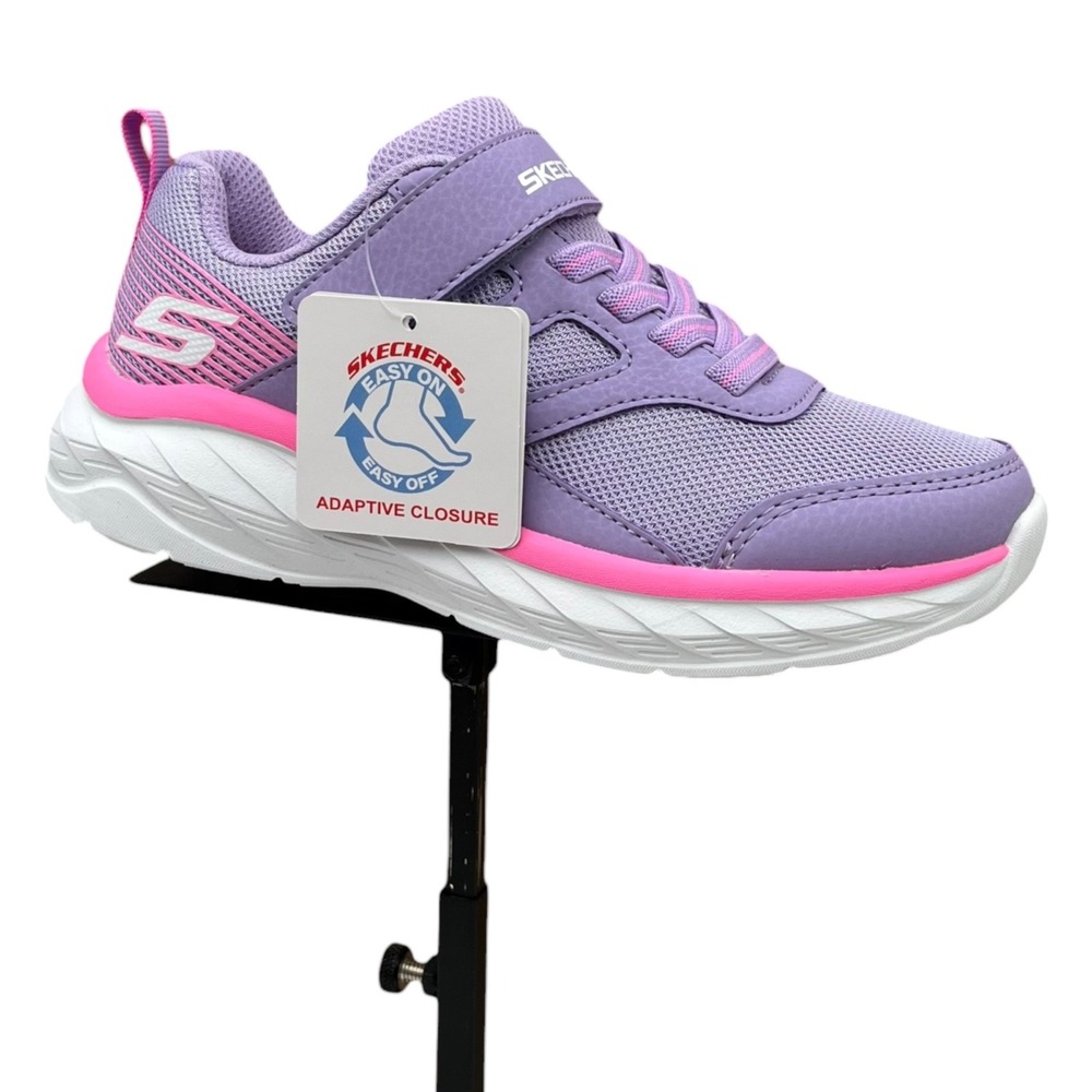 Skechers Boundless Big Girls Slip-on Athletic Sneaker Size 1 Lavender Pink Shoes